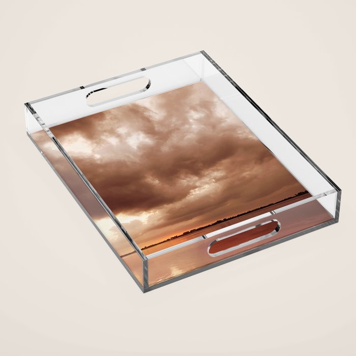 Sunset Storm Acrylic Tray Gallery Image 1