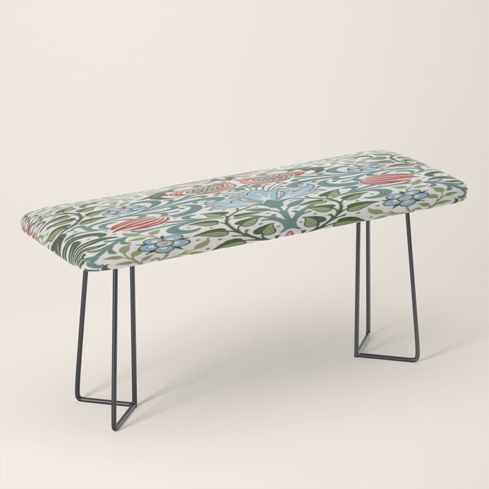 William Morris - floral Bench Gallery Image 1