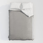Light Gray Solid. Silver Minimalism Duvet Cover Gallery Image 6
