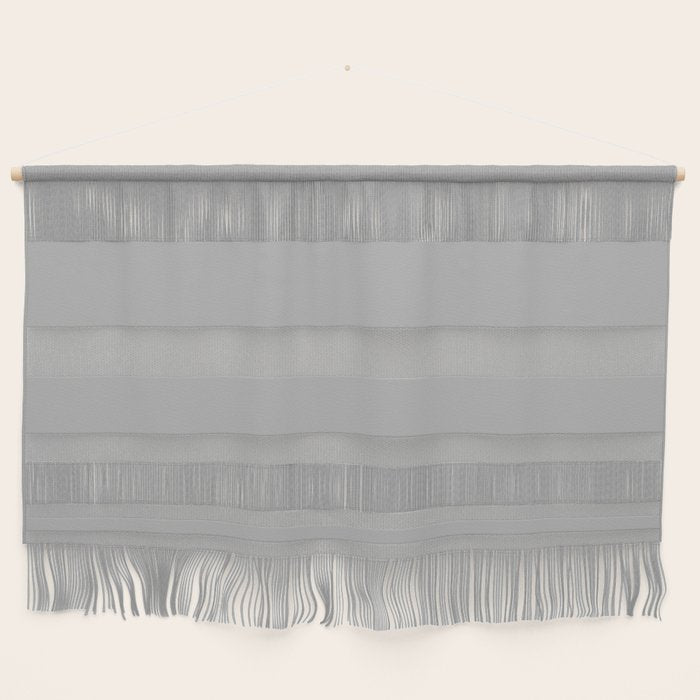 Light Gray Solid. Silver Minimalism Wall Hanging Gallery Image 1