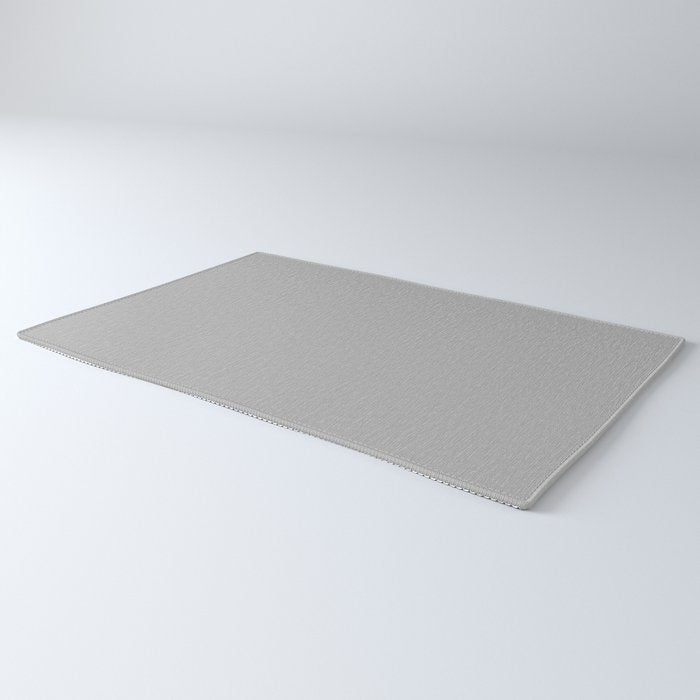 Light Gray Solid. Silver Minimalism Rug Gallery Image 3