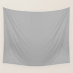 Light Gray Solid. Silver Minimalism Wall Tapestry Gallery Image 4