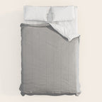Light Gray Solid. Silver Minimalism Comforter Gallery Image 6