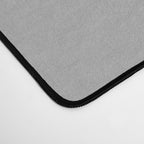 Light Gray Solid. Silver Minimalism Desk Mat Gallery Image 4