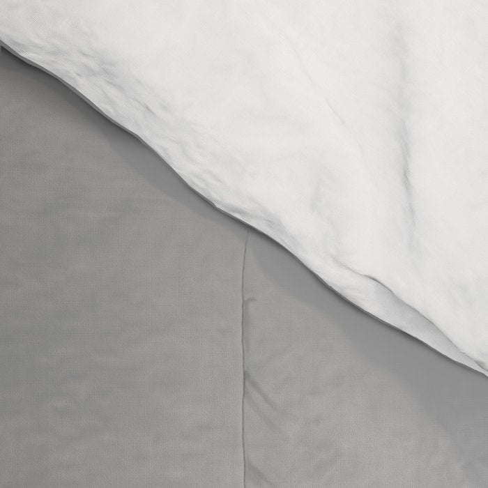 Light Gray Solid. Silver Minimalism Comforter Gallery Image 4