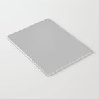 Light Gray Solid. Silver Minimalism Notebook Gallery Image 3