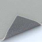 Light Gray Solid. Silver Minimalism Rug Gallery Image 4