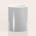 Light Gray Solid. Silver Minimalism Coffee Mug Gallery Image 4