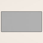 Light Gray Solid. Silver Minimalism Desk Mat Gallery Image 3