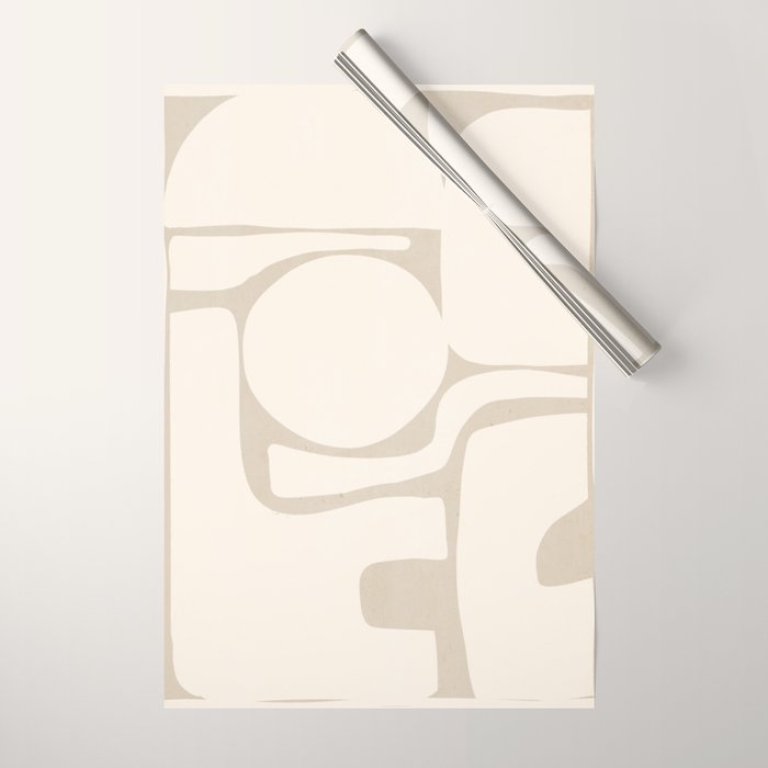 Modern Abstract Minimal Shapes 190 Wrapping Paper Gallery Image 1