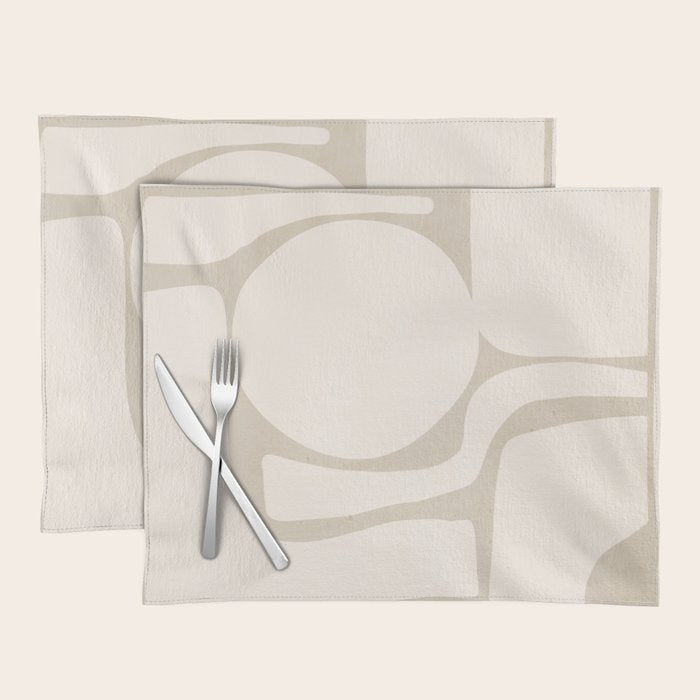 Modern Abstract Minimal Shapes 190 Placemat Gallery Image 1