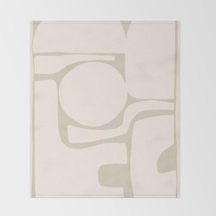Modern Abstract Minimal Shapes 190 Throw Blanket Gallery Image 2