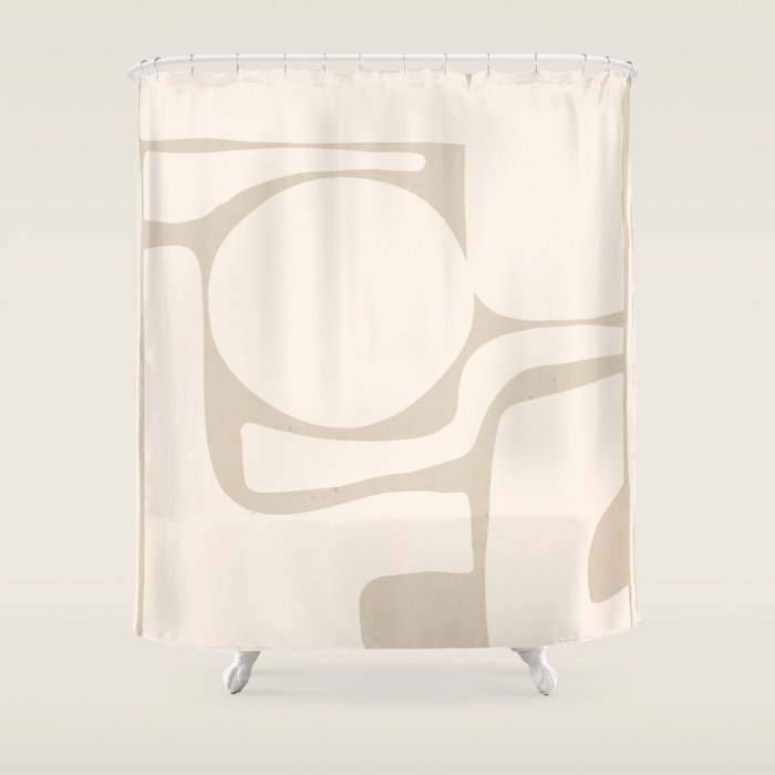 Modern Abstract Minimal Shapes 190 Shower Curtain Gallery Image 1