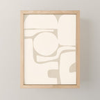 Modern Abstract Minimal Shapes 190 Mini Art Print Gallery Image 1