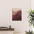 Abstract Color Waves VI Neutral Red Tones Poster Gallery Image 2