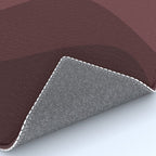 Abstract Color Waves VI Neutral Red Tones Rug Gallery Image 4