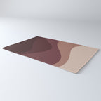 Abstract Color Waves VI Neutral Red Tones Rug Gallery Image 3