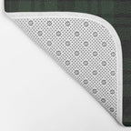 Plaid (Dark green) Bath Mat Gallery Image 2