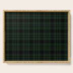 Plaid (Dark green) Serving Tray Gallery Image 1