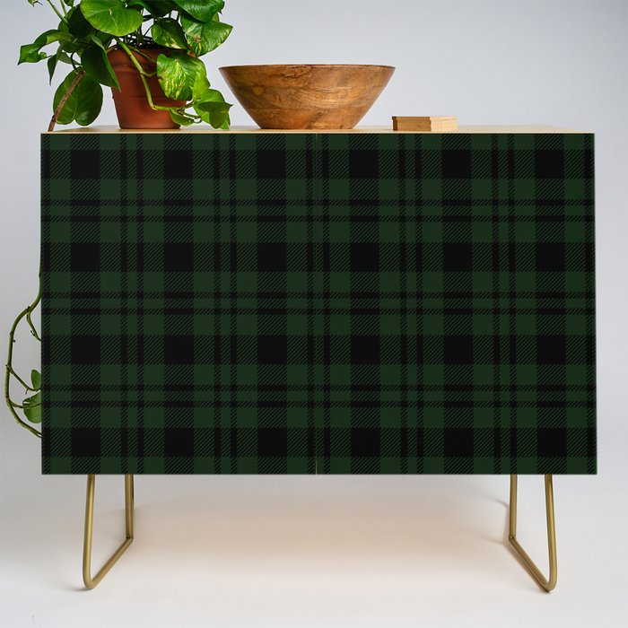 Plaid (Dark green) Credenza Gallery Image 1