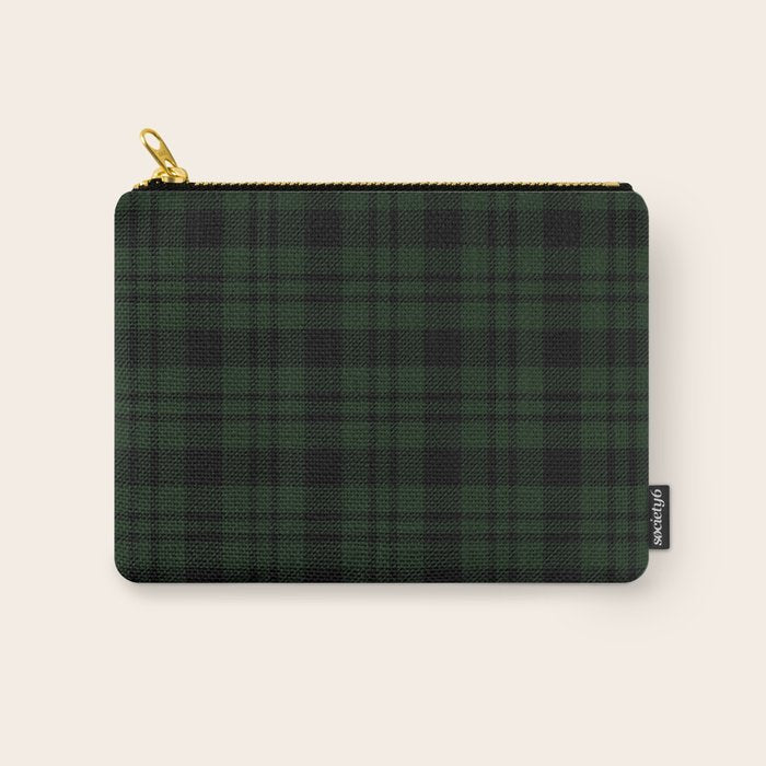 Plaid (Dark green) Carry All Pouch Gallery Image 1