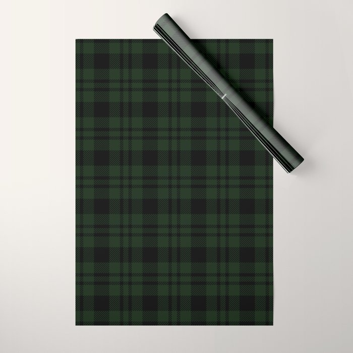 Plaid (Dark green) Wrapping Paper
