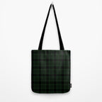 Plaid (Dark green) Tote Bag Gallery Image 2