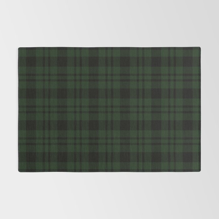Plaid (Dark green) Rug Gallery Image 2