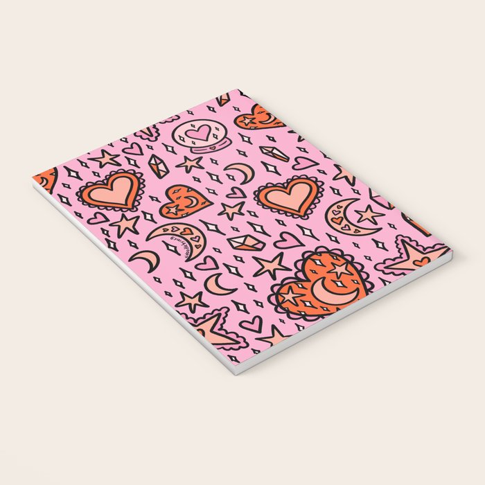 Love Witch Print in Pink Notebook Gallery Image 3