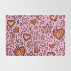 Love Witch Print in Pink Rug Gallery Image 2