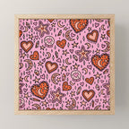 Love Witch Print in Pink Mini Art Print Gallery Image 1