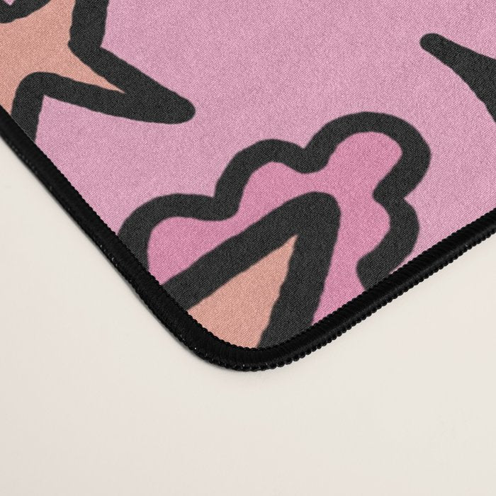 Love Witch Print in Pink Desk Mat Gallery Image 4