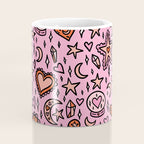Love Witch Print in Pink Coffee Mug Gallery Image 4