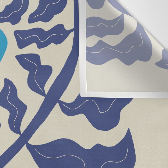 Blue fern Wall Tapestry Gallery Image 3