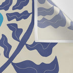Blue fern Wall Tapestry Gallery Image 3