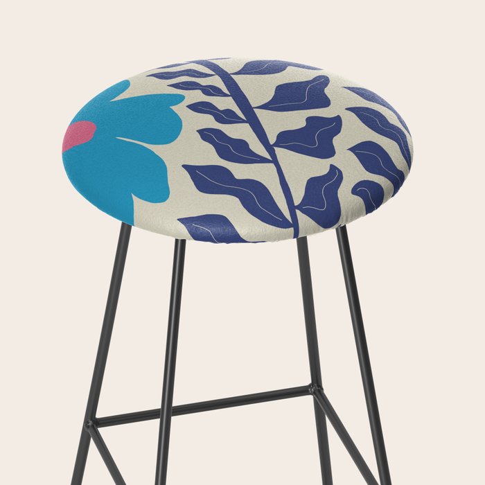 Blue fern Stool Gallery Image 2