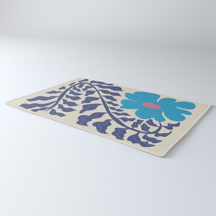 Blue fern Rug Gallery Image 3