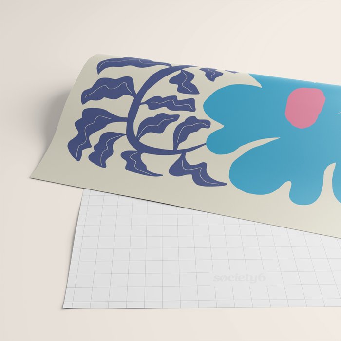 Blue fern Wrapping Paper Gallery Image 2