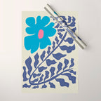 Blue fern Wrapping Paper Gallery Image 1