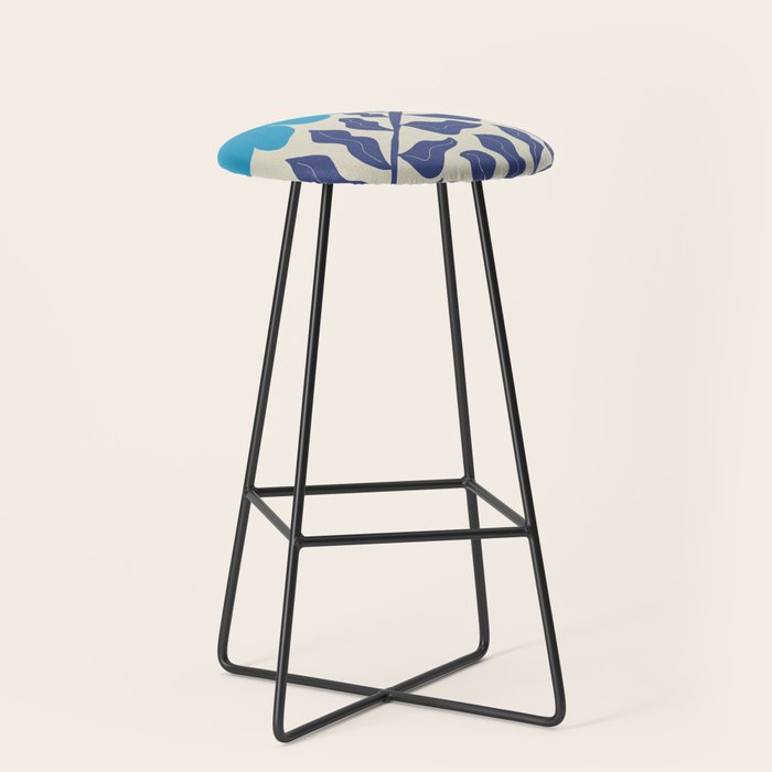 Blue fern Stool Gallery Image 1