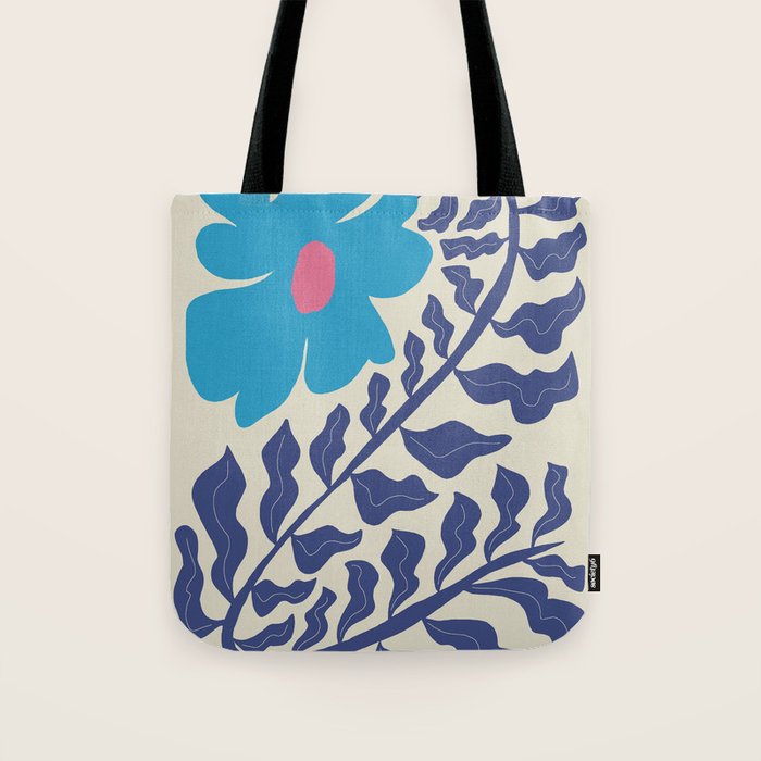 Blue fern Tote Bag Gallery Image 1