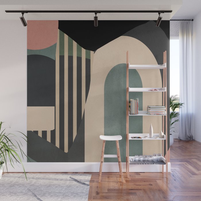 Abstract Geometric Shapes 165 Wall Mural Gallery Image 1