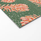 Dancing Pinecones in Sage Green & Red Welcome Mat Gallery Image 2