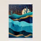 Indigo Desert Night Stationery Card Gallery Image 2