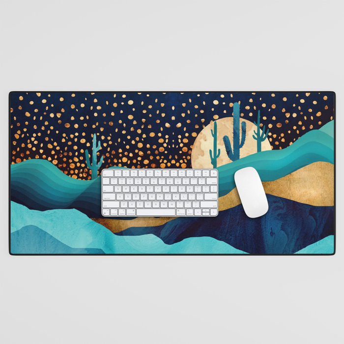 Indigo Desert Night Desk Mat Gallery Image 1