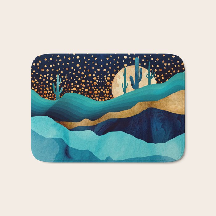 Indigo Desert Night Bath Mat Gallery Image 1
