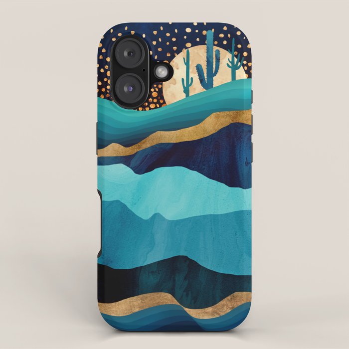 Indigo Desert Night iPhone Case Gallery Image 1