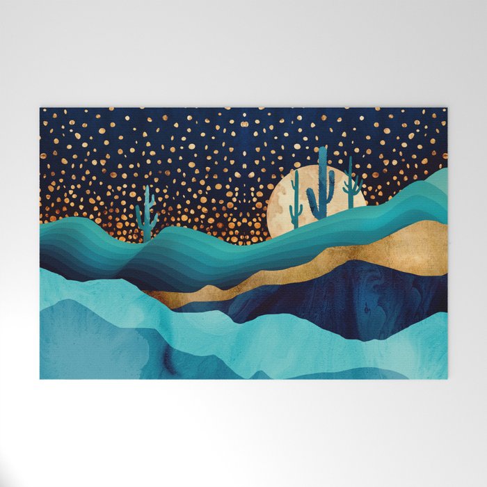 Indigo Desert Night Welcome Mat Gallery Image 1