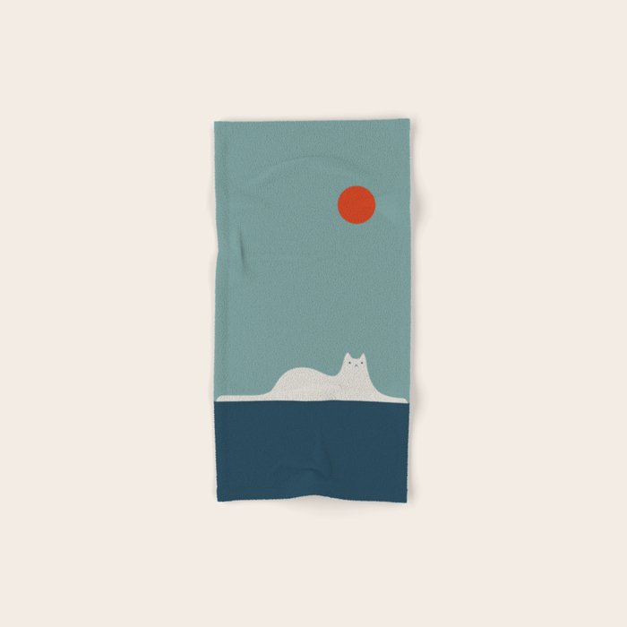 Cat Landscape 95 Bath Towel Gallery Image 1