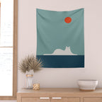 Cat Landscape 95 Wall Tapestry Gallery Image 2